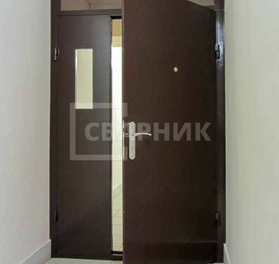 Дверь в тамбур со стеклом в подъезд винорит — МДФ ДТ-118 — фото 6