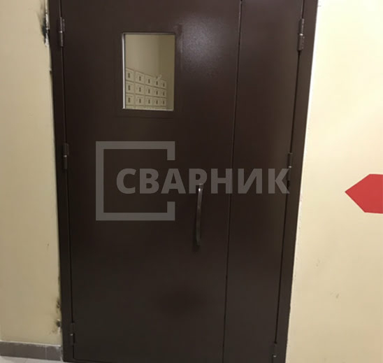 Дверь в тамбур со стеклом в подъезд винорит — МДФ ДТ-118 — фото 4