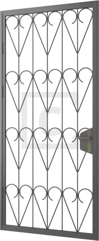 Тамбурная решетчатая дверь на площадку 3-140 — фото 1