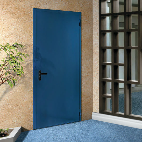 Дверь противопожарная ДПМ EI-90 полуторная глухая с отделкой МДФ — фото 24