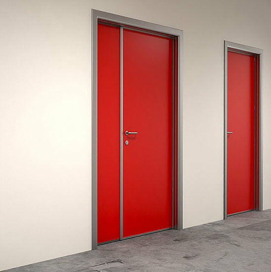 Дверь противопожарная ДПМ EI-90 полуторная остекленная в котельню — фото 9