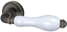 Ручка Armadillo (Армадилло) раздельная Silvia CL1/HD ABL-18/WP-109 темная медь/бел. фарфор