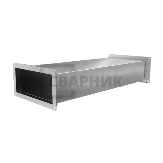 Воздуховод прямоугольный 150×100 2 м из оцинкованной стали 0.7 мм — фото 3