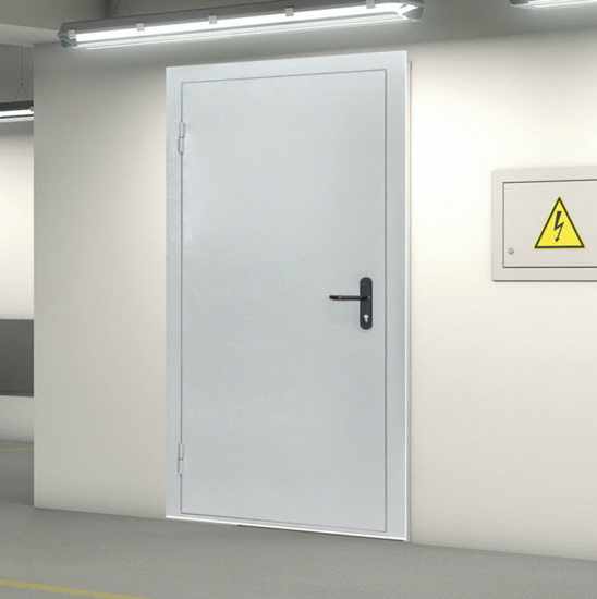 Дверь противопожарная ДПМ EI-90 полуторная глухая с отделкой МДФ — фото 15