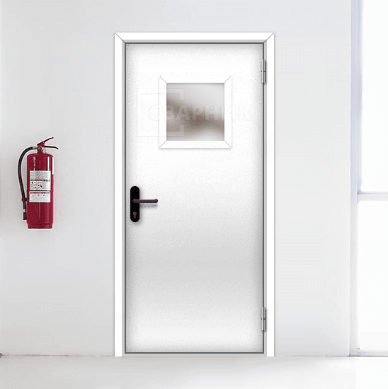 Внутренняя противопожарная дверь ДСВ EIS однопольная остекленная — фото 4