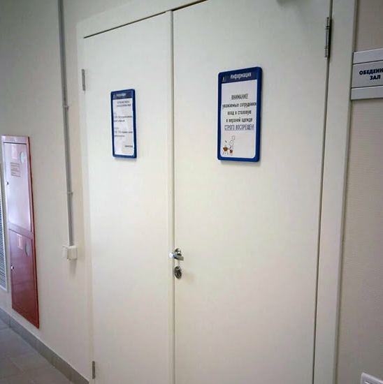 Дверь противопожарная ДПМ EI-90 полуторная глухая с отделкой МДФ — фото 20