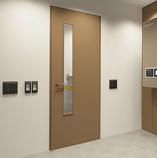 Дверь противопожарная ДПМ EI-90 полуторная остекленная в котельню — фото 15