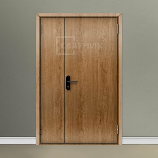 Дверь противопожарная ДПМ EI-90 полуторная глухая с отделкой МДФ — фото 5