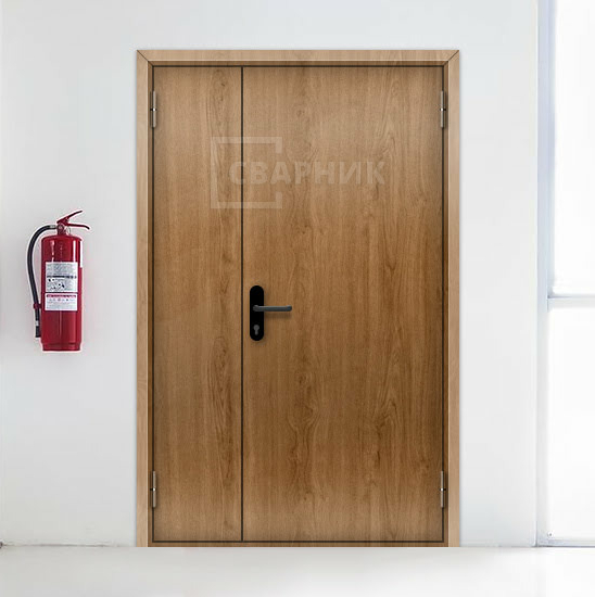 Дверь противопожарная ДПМ EI-90 полуторная глухая с отделкой МДФ — фото 4