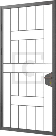 Дверь решетчатая металлическая ДТ-1-20 — фото 1