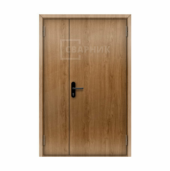 Дверь противопожарная ДПМ EI-90 полуторная глухая с отделкой МДФ — фото 1
