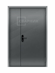 Полуторная глухая противопожарная дверь ДПМ-02 EI-45 дымогазонепроницаемая