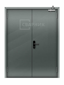 Двупольная глухая противопожарная гермодверь ДПМ-02 EI-45