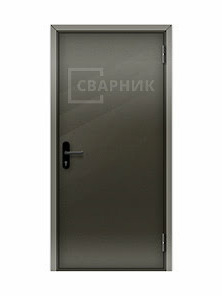 Однопольная глухая противопожарная дверь EI-15 беспороговая