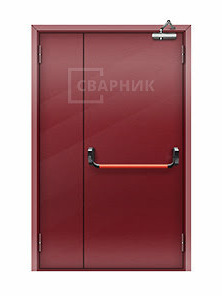 Дверь EI-90 противопожарная с системой антипаника порошковая