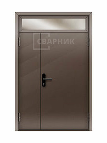 Дверь противопожарная ДПМ EI-90 полуторная глухая с фрамугой