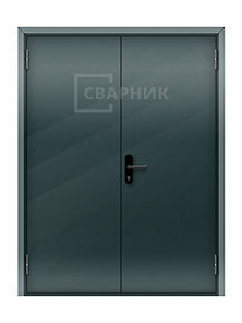 Дверь противопожарная двупольная EI-90 металлическая шумоизоляционная
