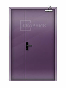 Дверь противопожарная ДПМ EI-90 полуторная глухая со скрытыми петлями