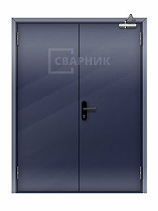 Двупольная глухая противопожарная дверь ДПМ-02 EI-45 утепленная