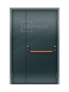 Полуторная глухая противопожарная дверь ДПМ-02 EIS шумоизоляционная