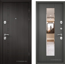 Дверь металлическая с шумоизоляцией в коттедж винорит — шпон