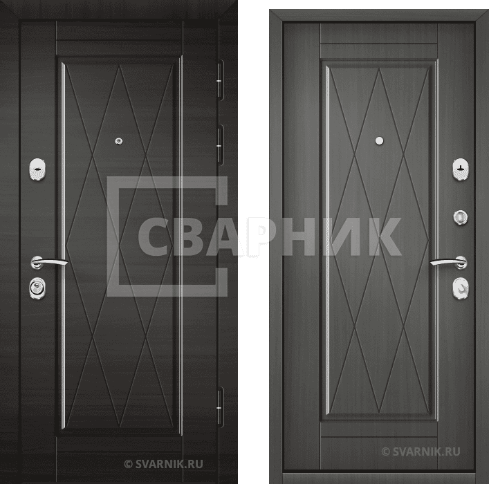 Дверь металлическая с установкой уличная винорит — МДФ — фото 1