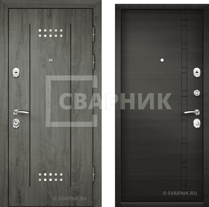 Дверь металлическая трехконтурная в офис винорит — МДФ — фото 1