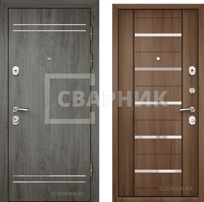 Дверь входная трехконтурная в офис МДФ — МДФ — фото 1
