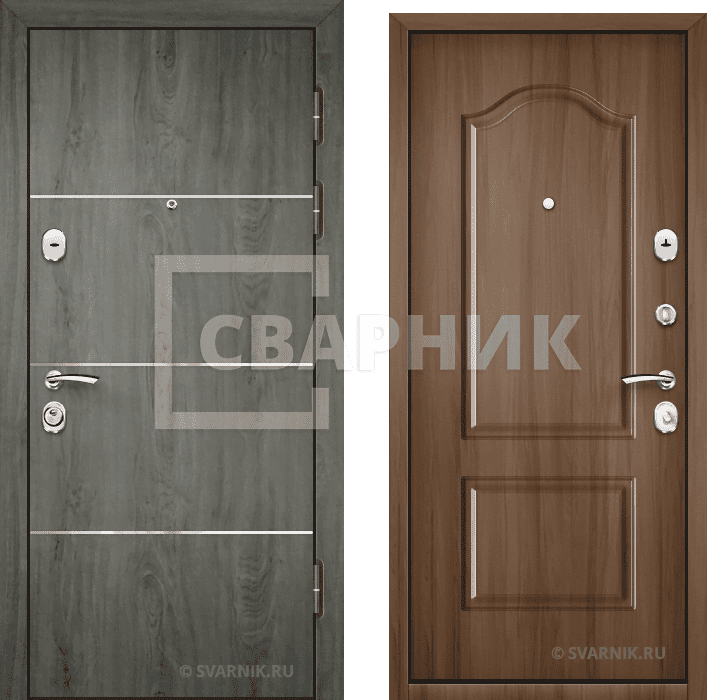 Дверь входная с установкой в дом массив — винорит — фото 1