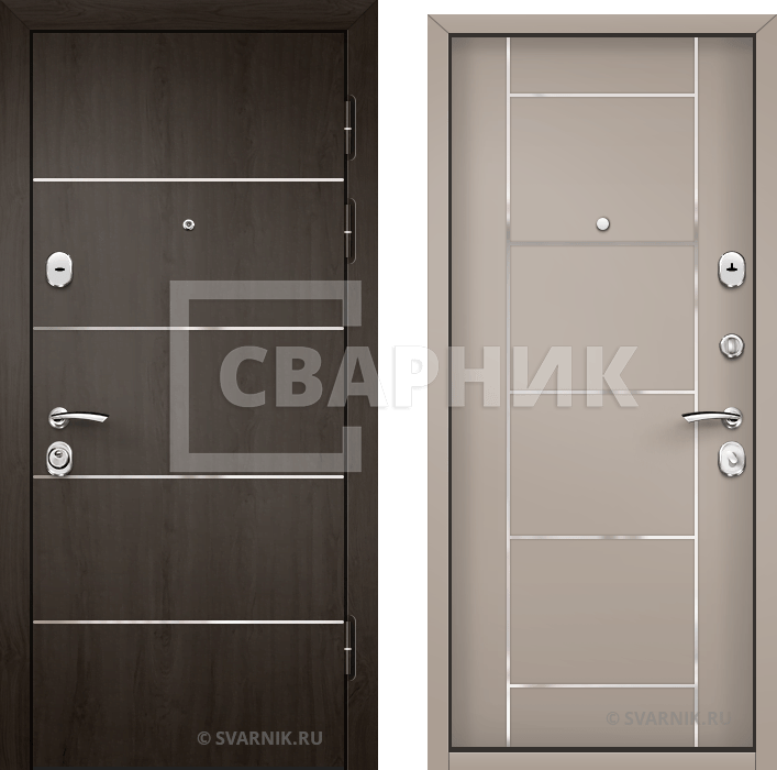 Дверь металлическая готовая уличная винорит — МДФ — фото 1