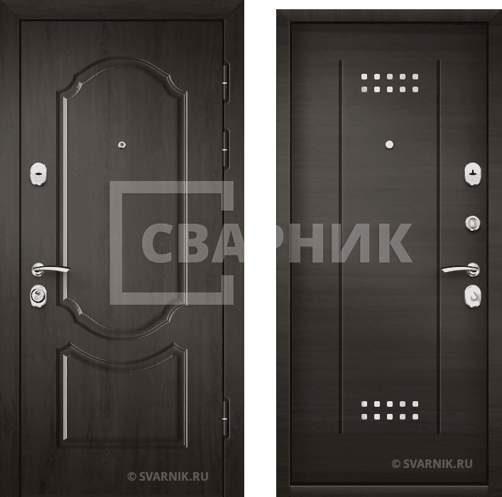 Дверь входная с терморазрывом на дачу массив — МДФ — фото 1
