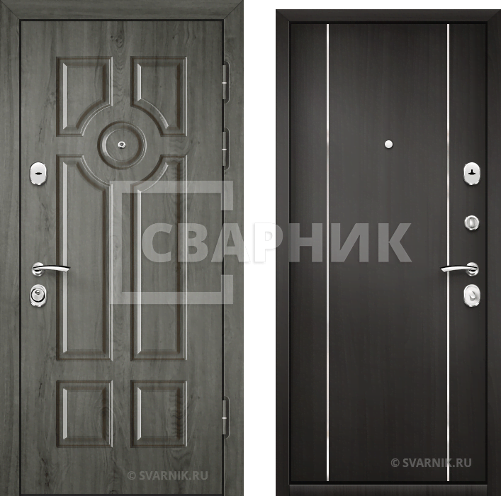 Дверь входная внутренняя на дачу МДФ — МДФ — фото 1