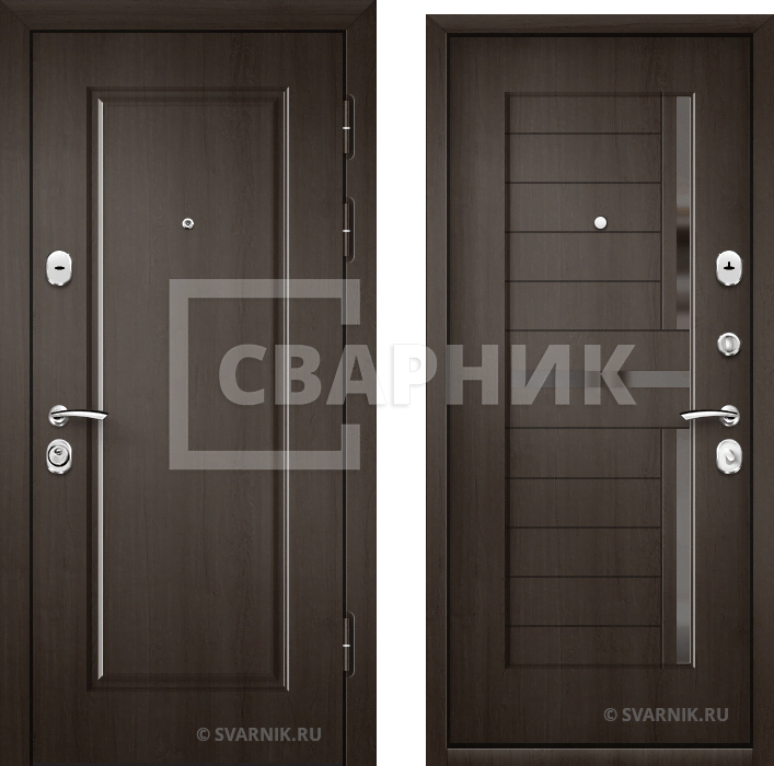 Дверь металлическая на заказ в дом винорит — МДФ — фото 1