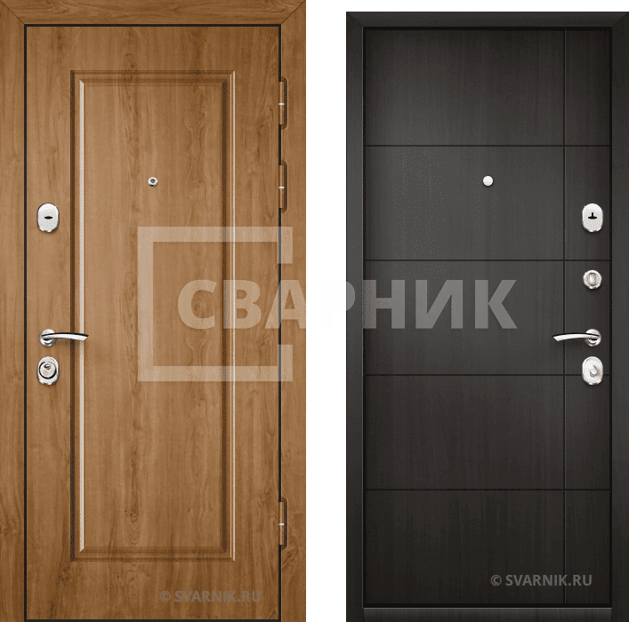 Дверь металлическая накладная в офис винорит — шпон — фото 1