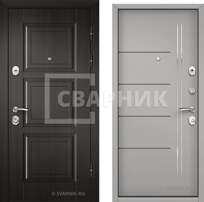 Дверь входная российская в офис массив — МДФ — фото 1