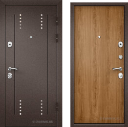Дверь металлическая антивандальная в квартиру порошковая — ламинат