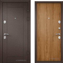 Металлическая входная дверь сталь 2 мм шпонированная изнутри с завода д2м-114