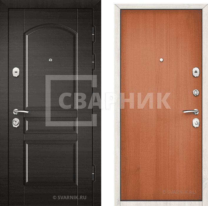 Дверь металлическая готовая в офис массив — ламинат — фото 1