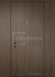Дверь тамбурная глухая с перегородкой ламинат — винорит ДТ-49