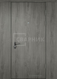 Дверь тамбурная глухая с перегородкой МДФ — порошок ДТ-51