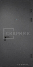 Дверь тамбурная глухая в подъезд порошок — МДФ ДТ-3