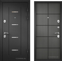 Дверь входная с шумоизоляцией и теплоизоляцией порошок — шпон