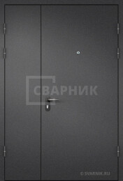 Дверь тамбурная с отделкой порошковым напылением снаружи