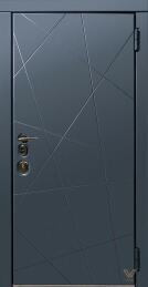 Однопольная дверь для квартиры с шумоизоляцией на заказ серебро ДВ-580