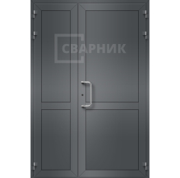 Черная алюминиевая дверь ДА-1328