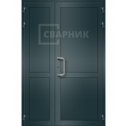 Дверь из алюминия двухстворчатая ДА-1083