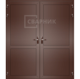 Коричневая алюминиевая дверь ДА-1314