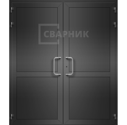Дверь черная алюминиевая ДА-1319