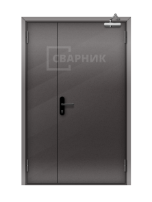 Дверь в хозпостройку полуторная ДХ-022