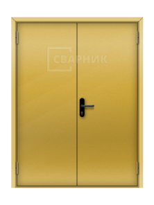 Входная металлическая дверь для сарая двустворчатая ДХ-055